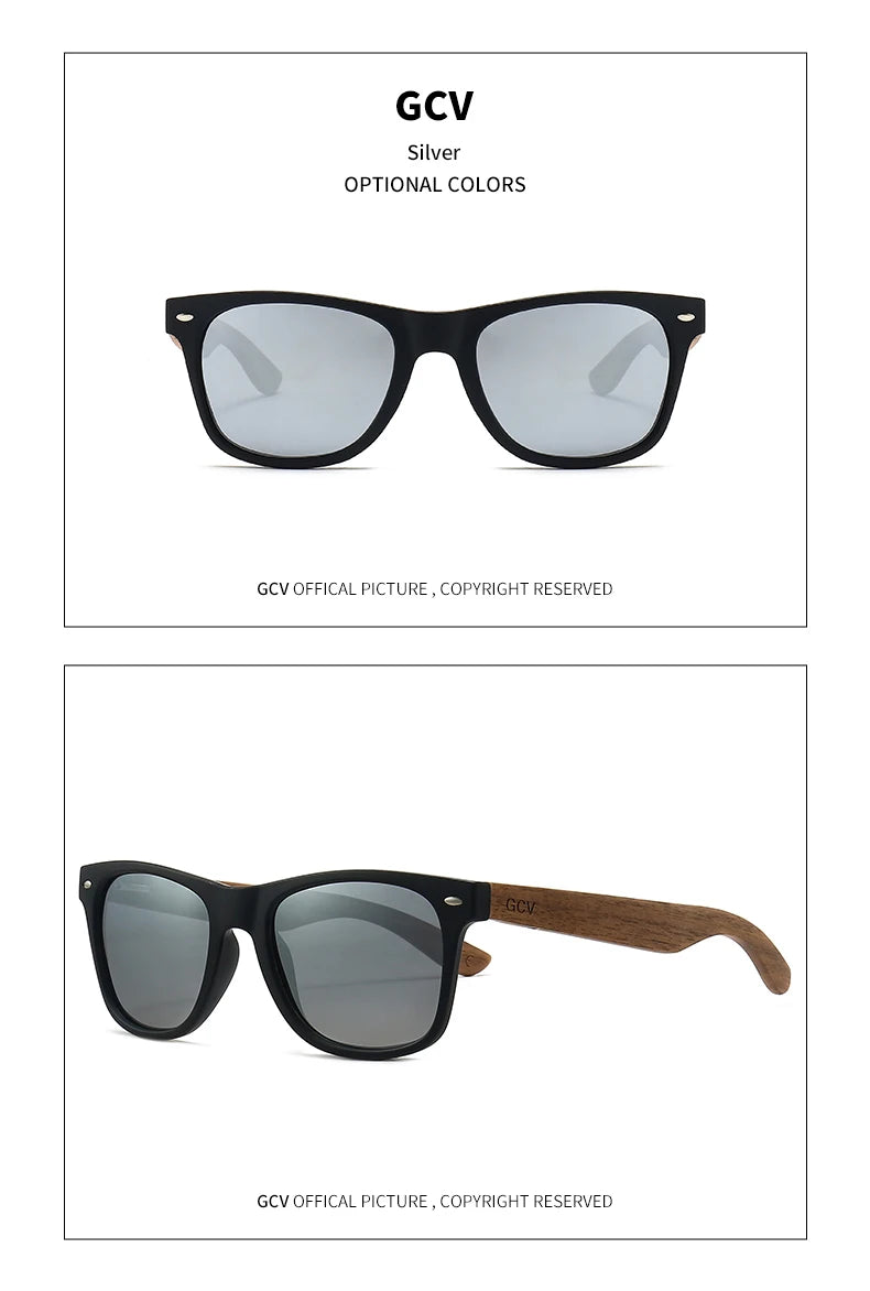 Sunglasses Men Polarized Fashion Sun Glasses Original Wood Oculos De Sol Masculino